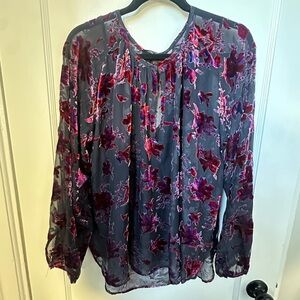 Rag & Bone Gray and Purple Blouse
